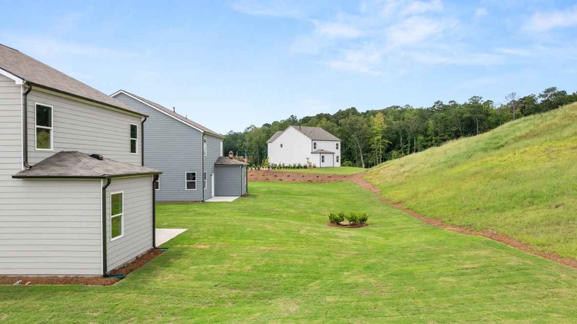 Exterior rear view of home