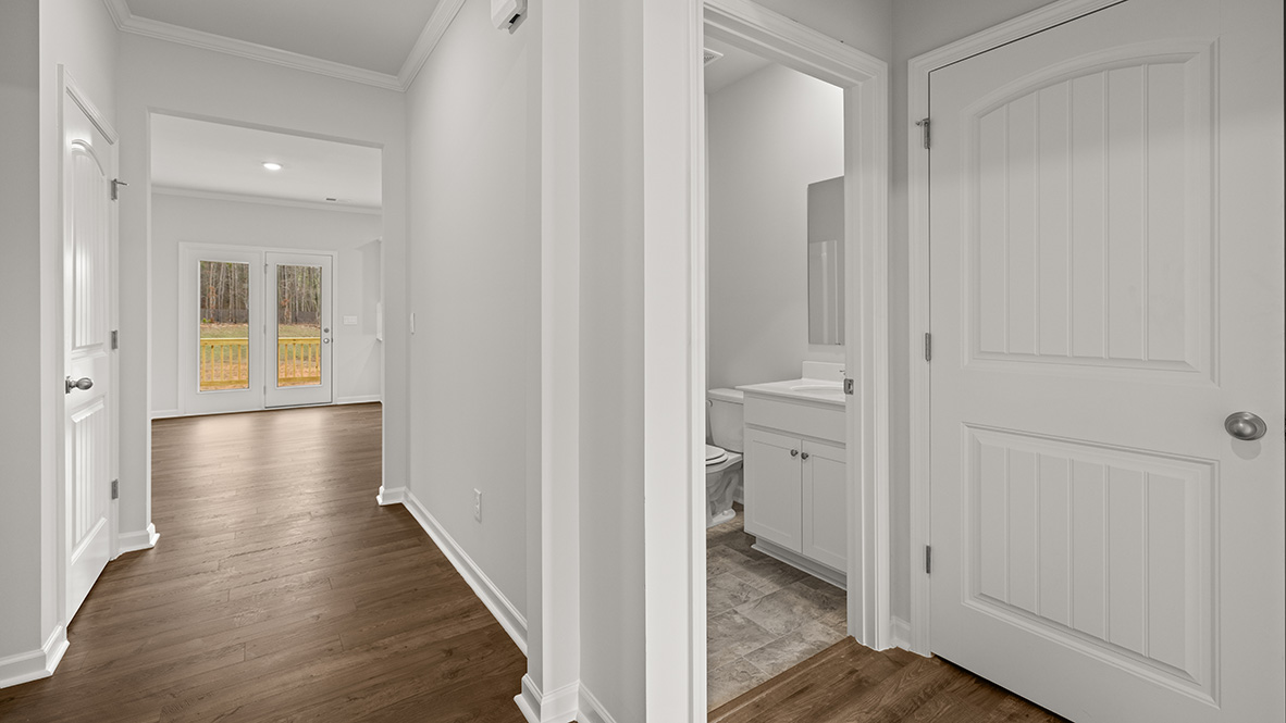 Interior hallway near living area