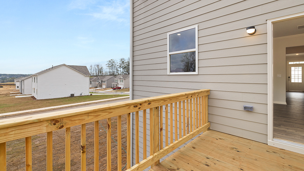Exterior back deck
