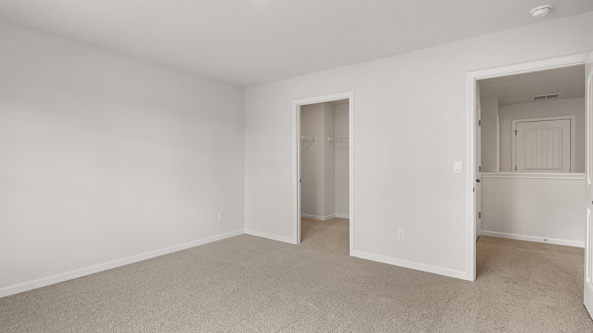 Interior bedroom with closet