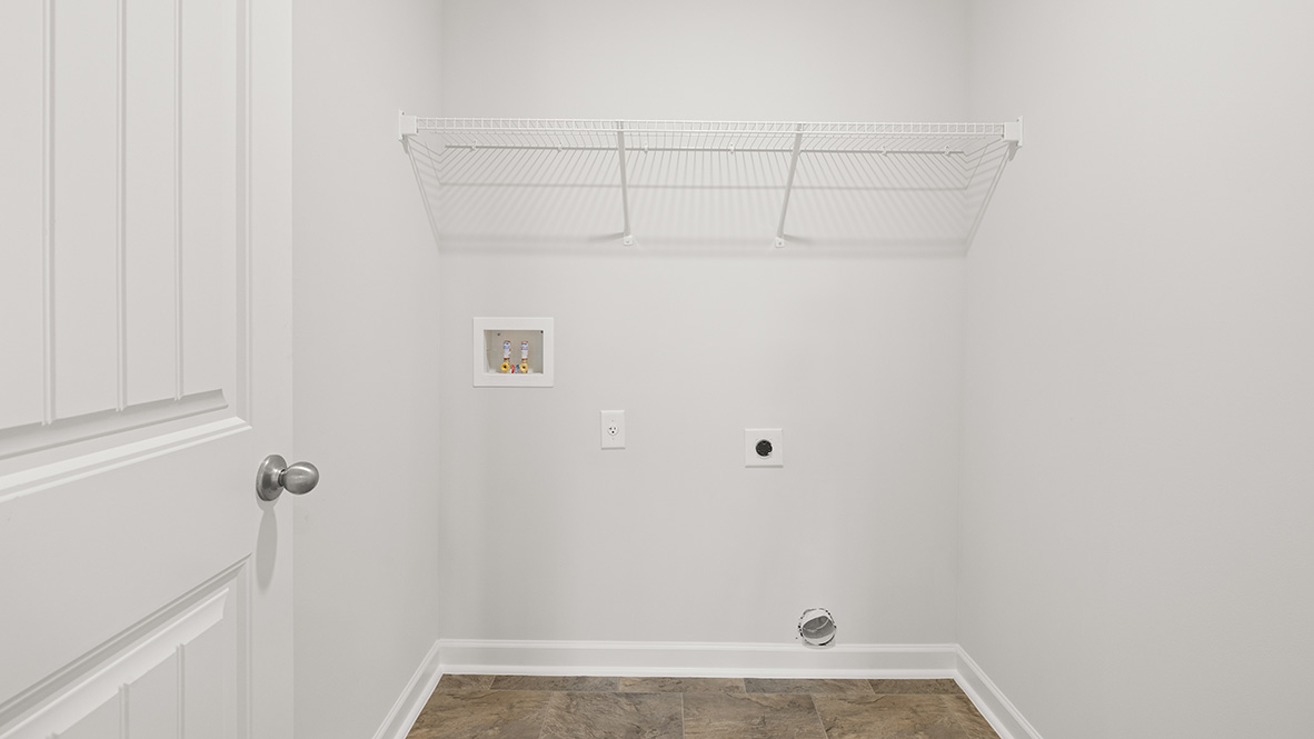 Interior laundry room