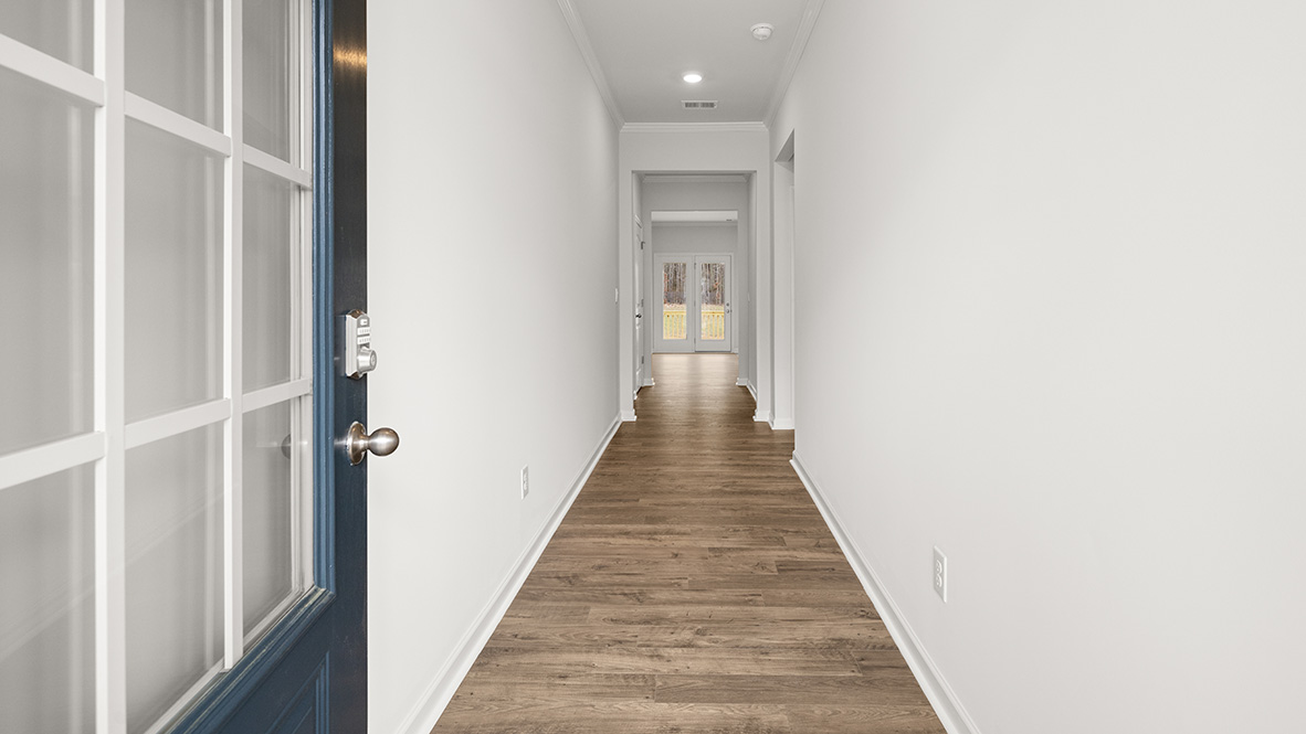 Interior entry-way leading to living area