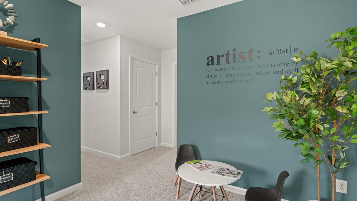 Interior upstairs loft area