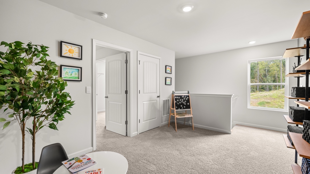 Interior upstairs loft area