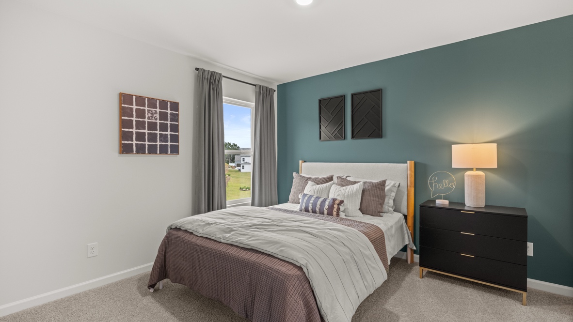 Interior bedroom with window
