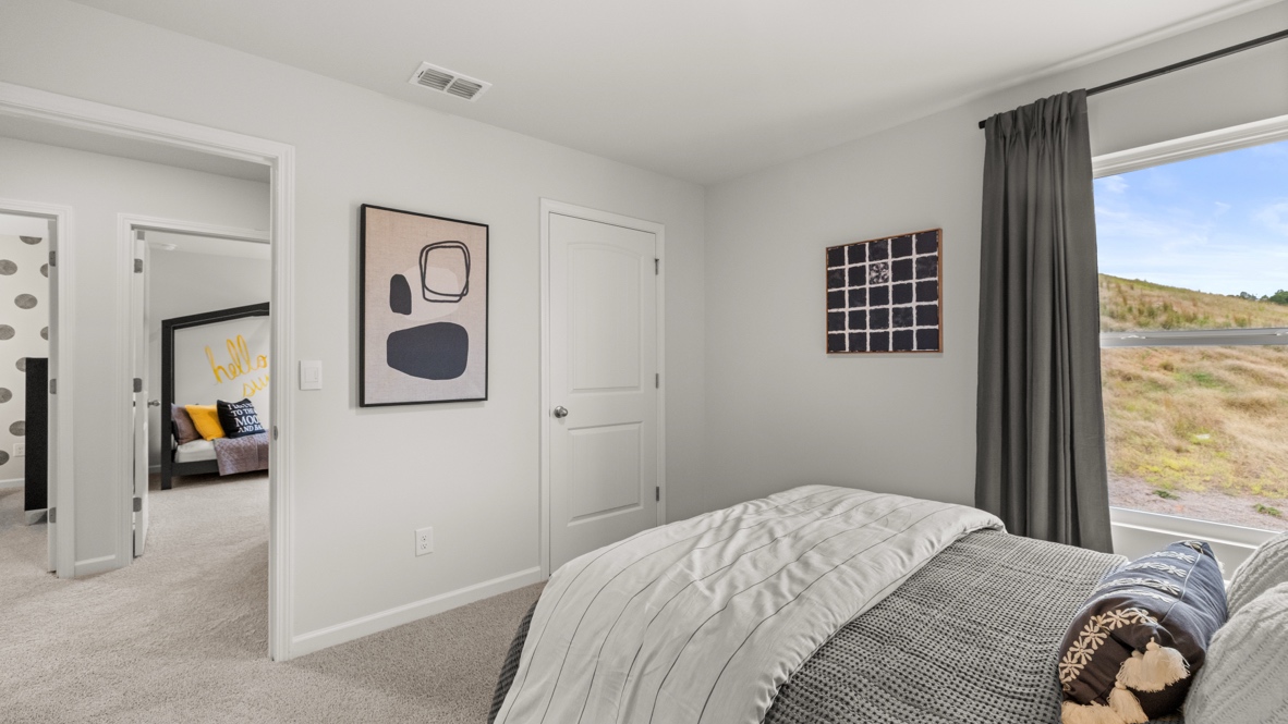 Interior bedroom with window