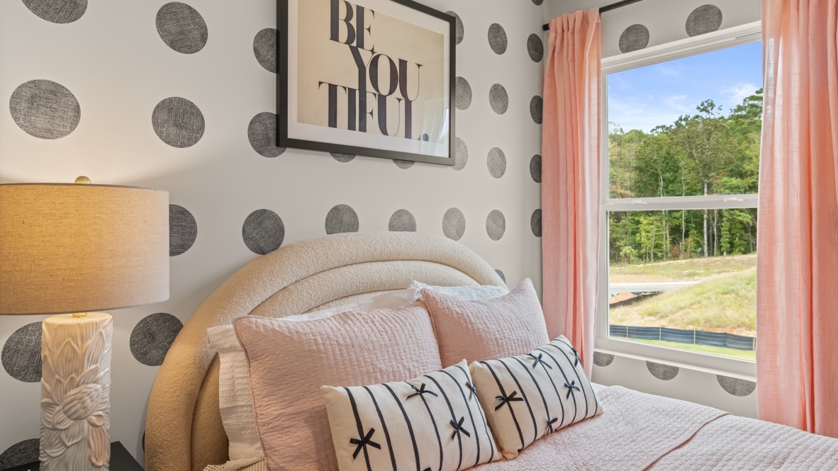 Interior bedroom with window