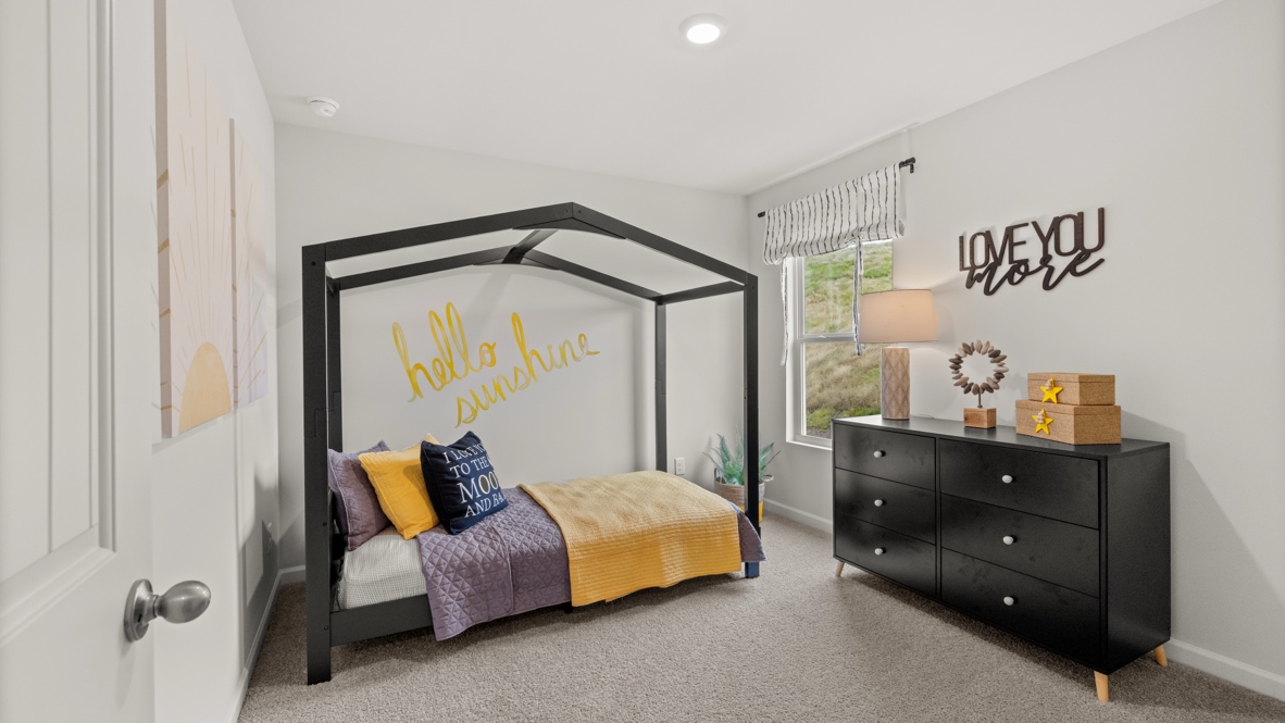 Interior bedroom with window