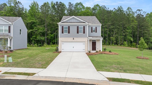 exterior two story home