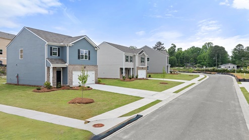 exterior two story home
