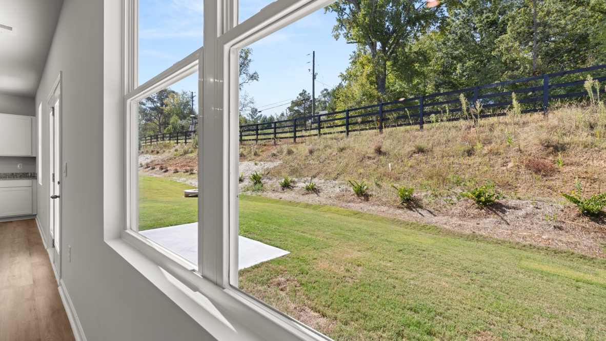Interior living area with large windows