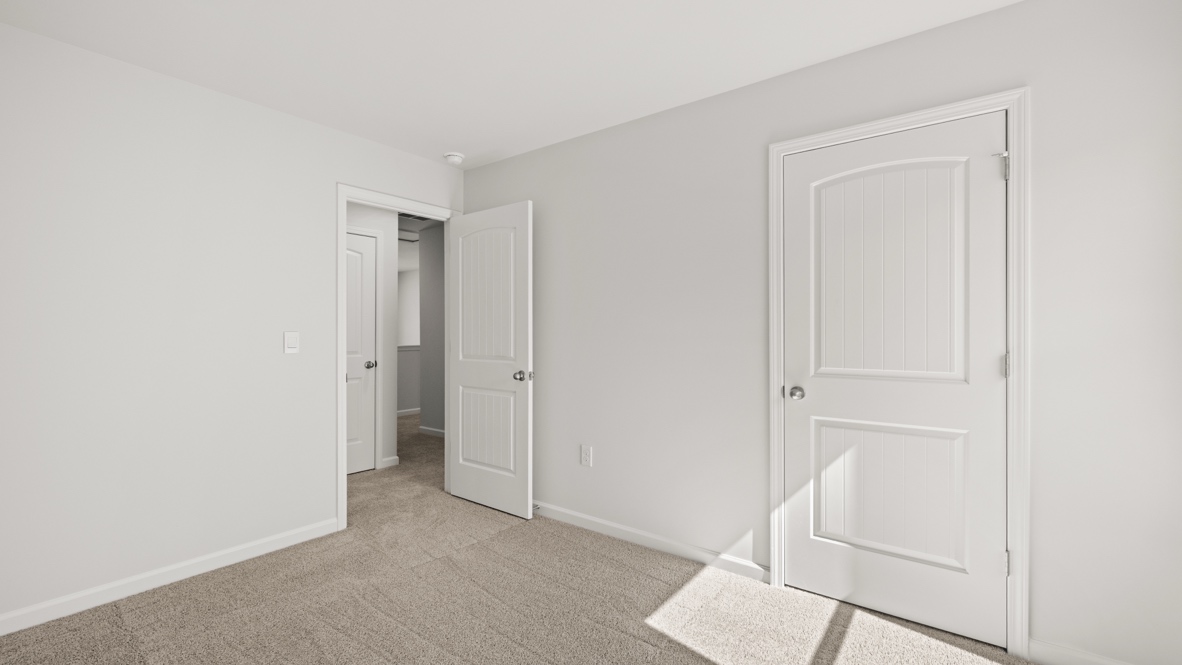 Interior bedroom with closet