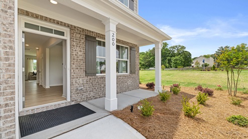 exterior two story model home