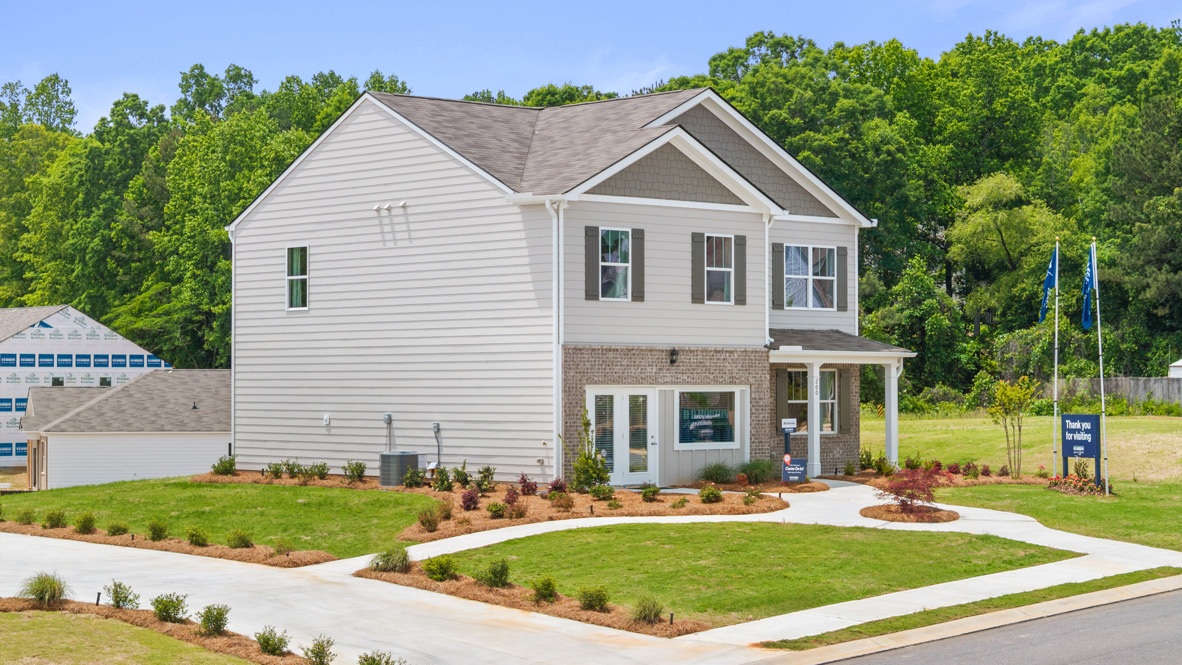 Exterior two story model home