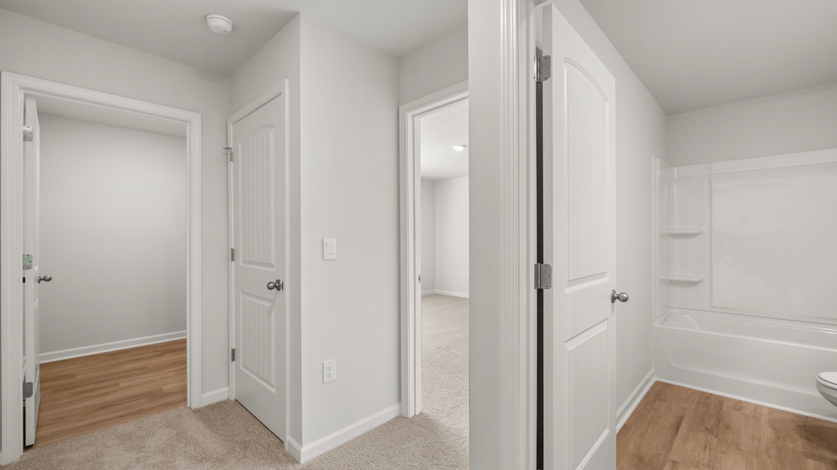 Interior upstairs hallway