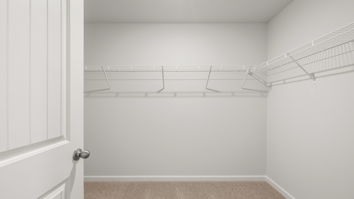 Interior primary walk-in closet