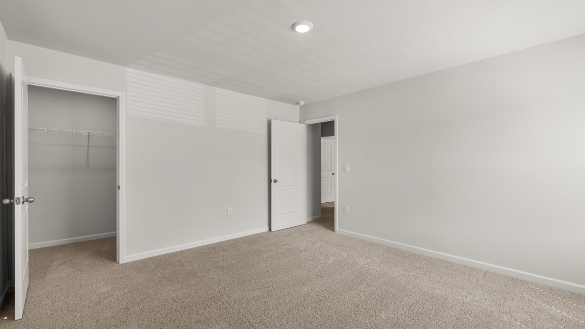 Interior bedroom with closet