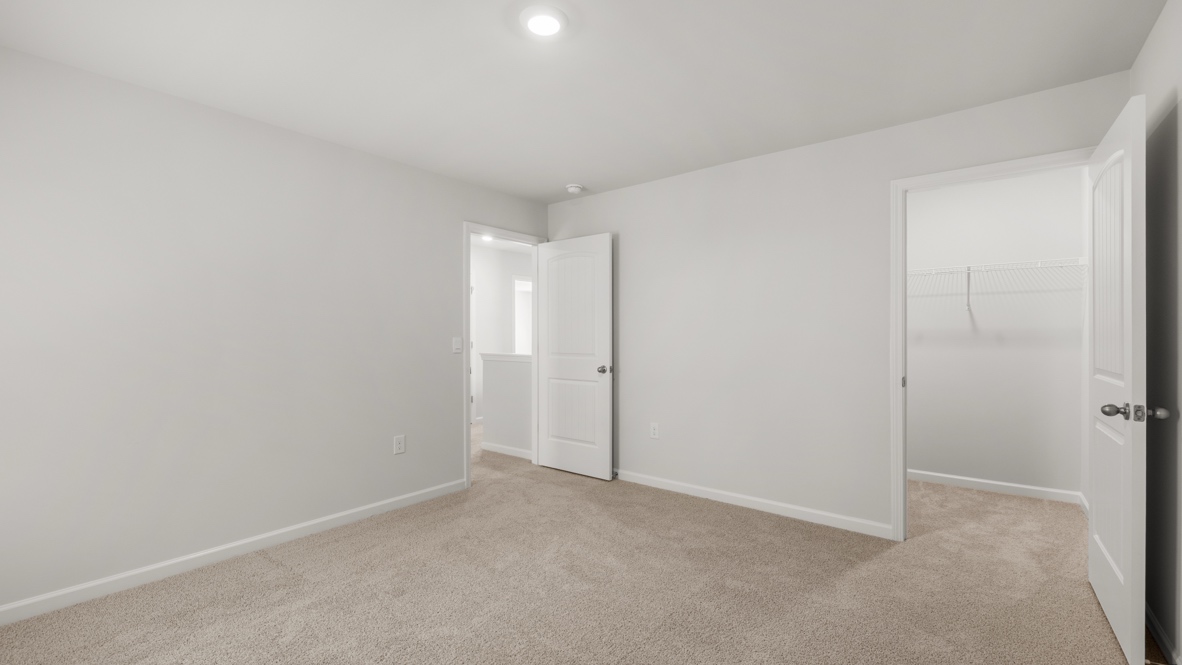 Interior bedroom with closet