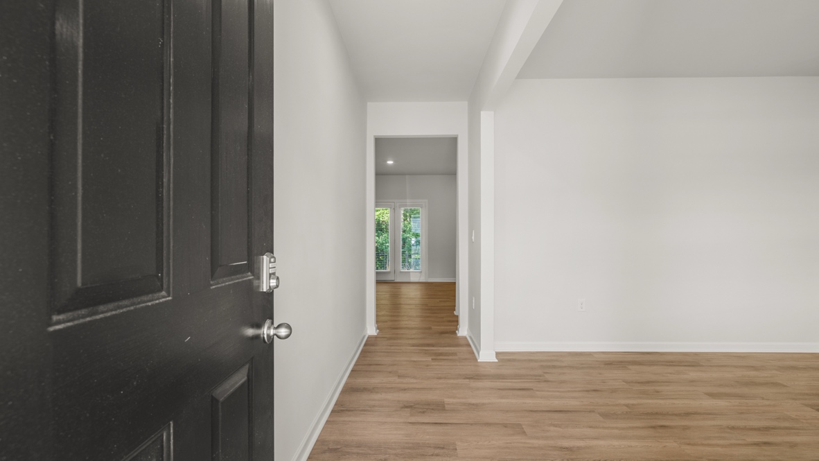 Interior entry-way leading to living area