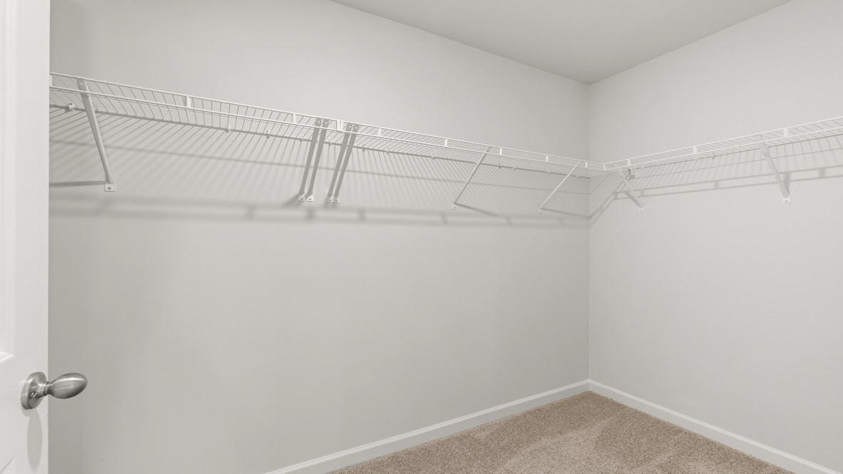 Interior primary walk-in closet