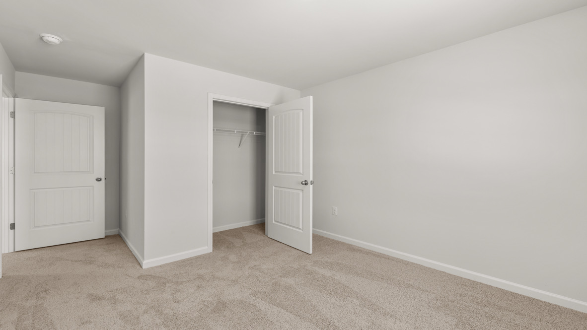 Interior bedroom with closet