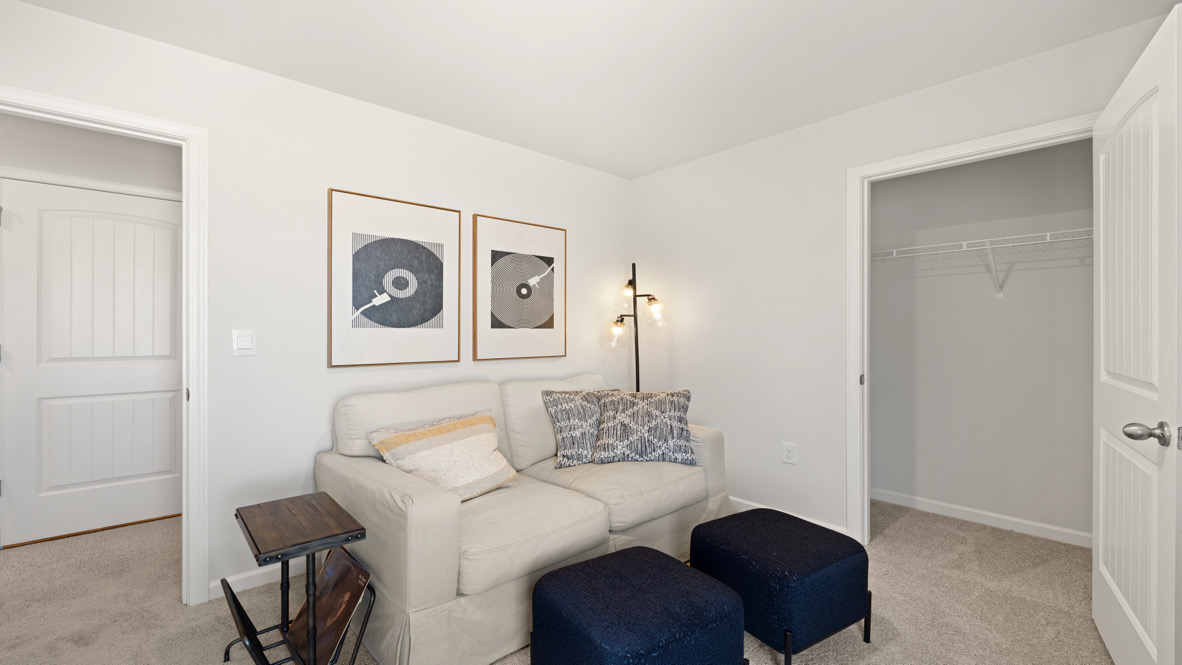 Interior bedroom with closet