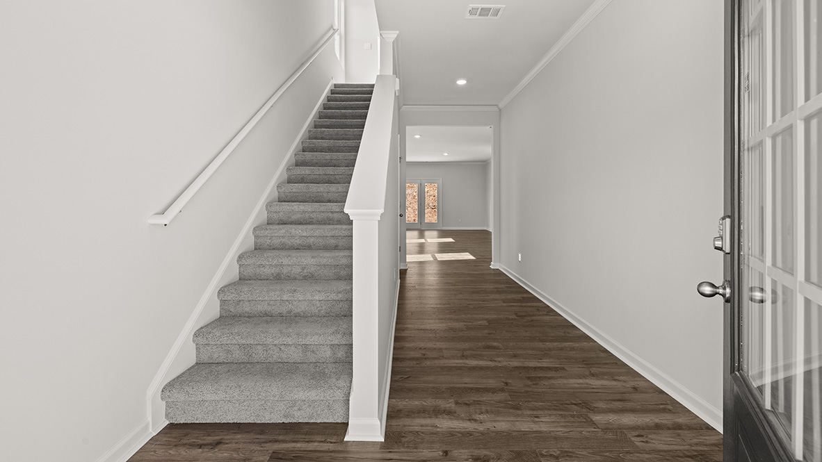 interior front entryway with staircase