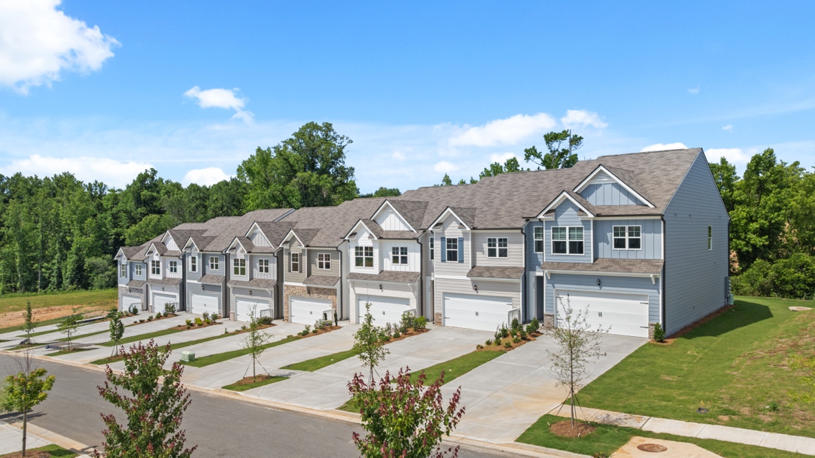 Rolling Meadows Presented by D.R. Horton, Two-story townhome elevations, jasper georgia