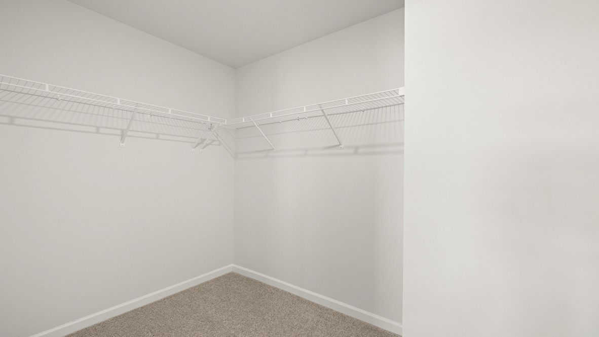 Interior primary walk-in closet