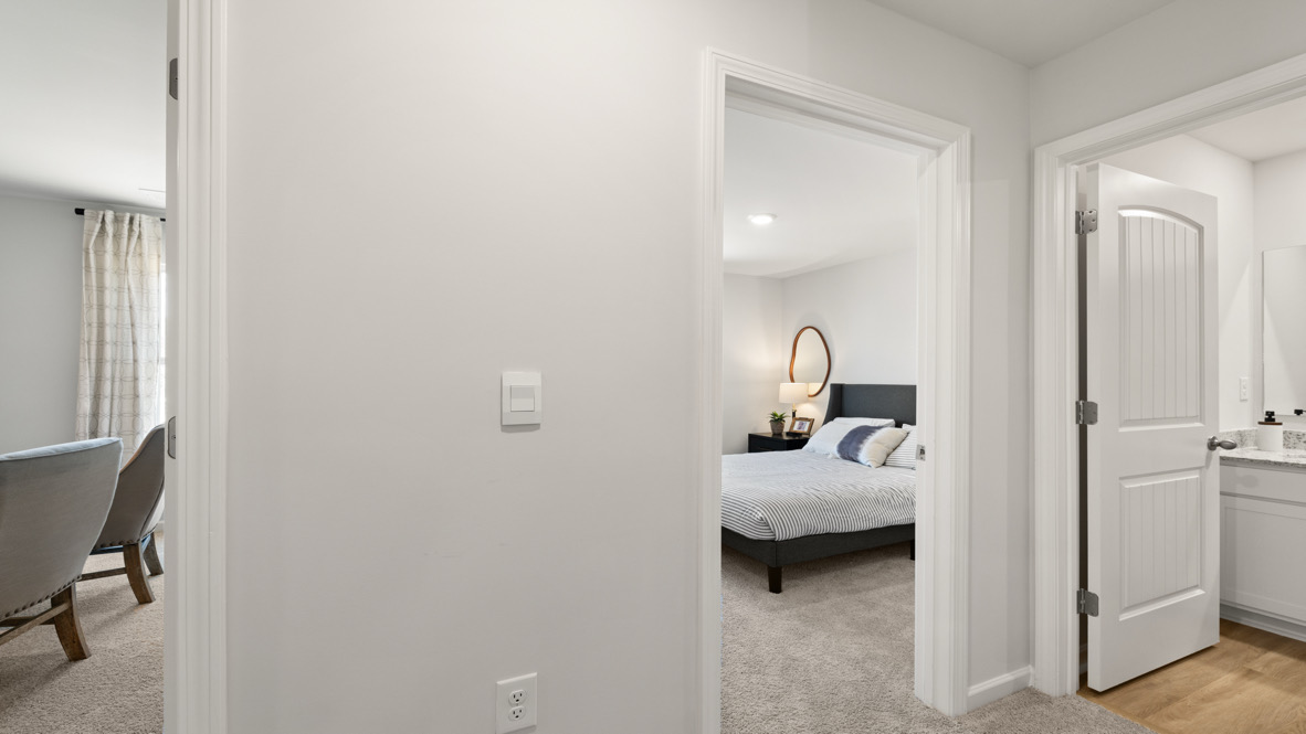 Interior upstairs hallway