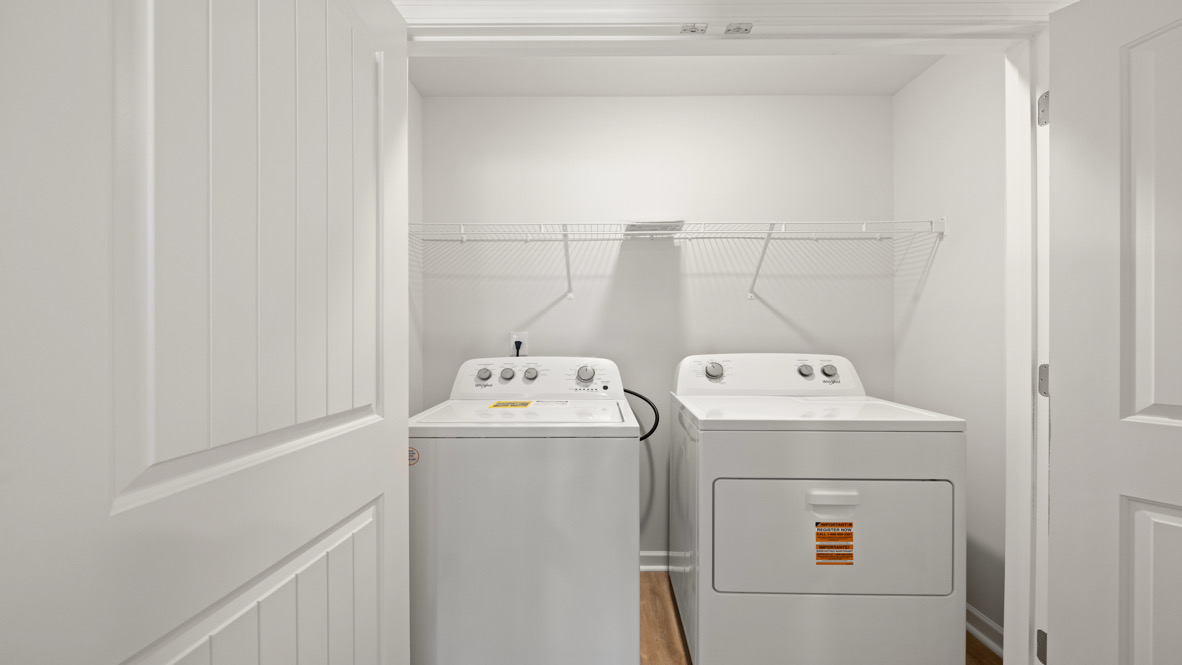 Interior laundry room