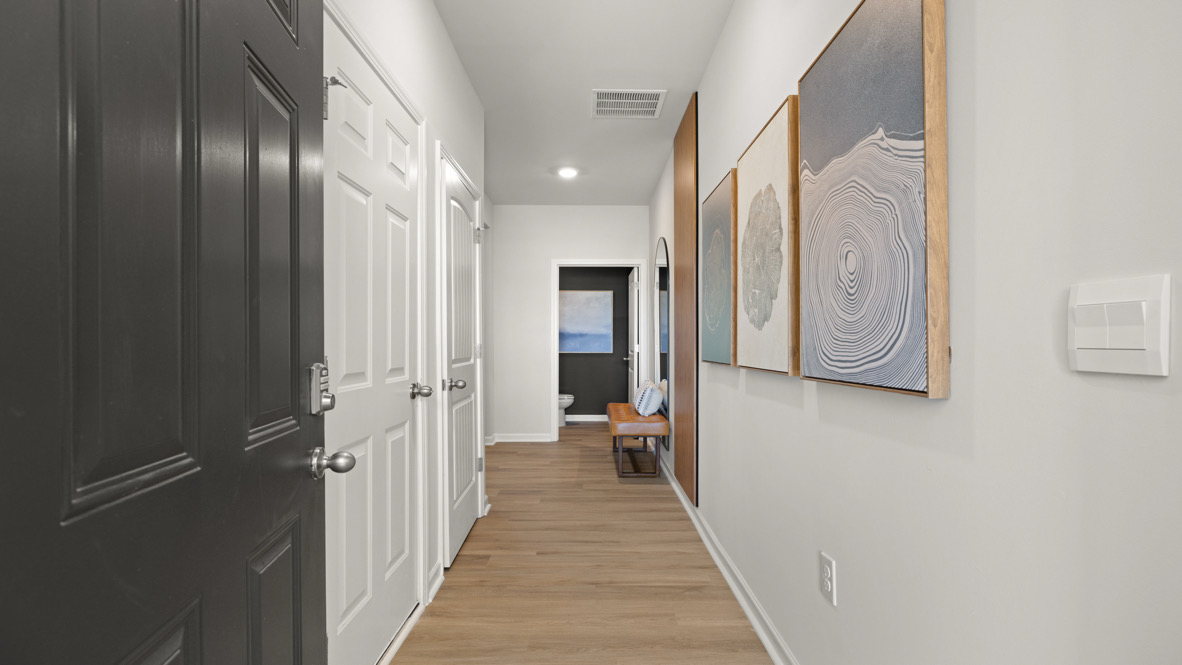 Interior entry-way leading to living area