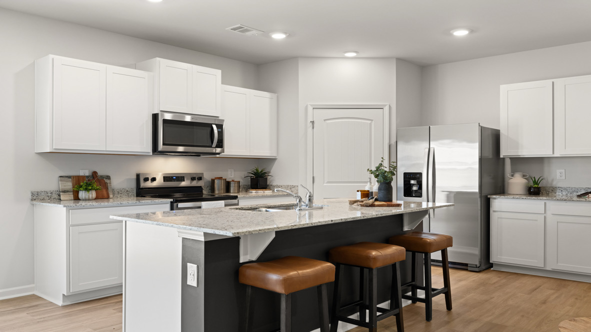 New Build Home kitchen designed by D.R. Horton with modern layout and energy-efficient appliances