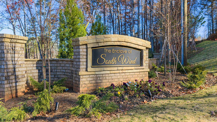 Enclave at South Wind community sign