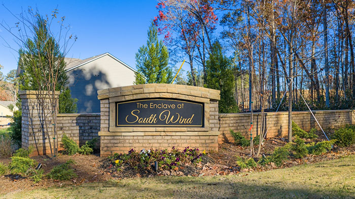 Enclave at South Wind community sign