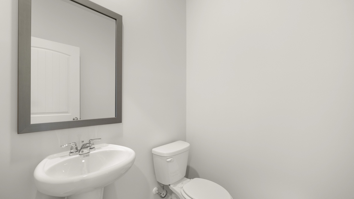 Interior half bathroom with sink