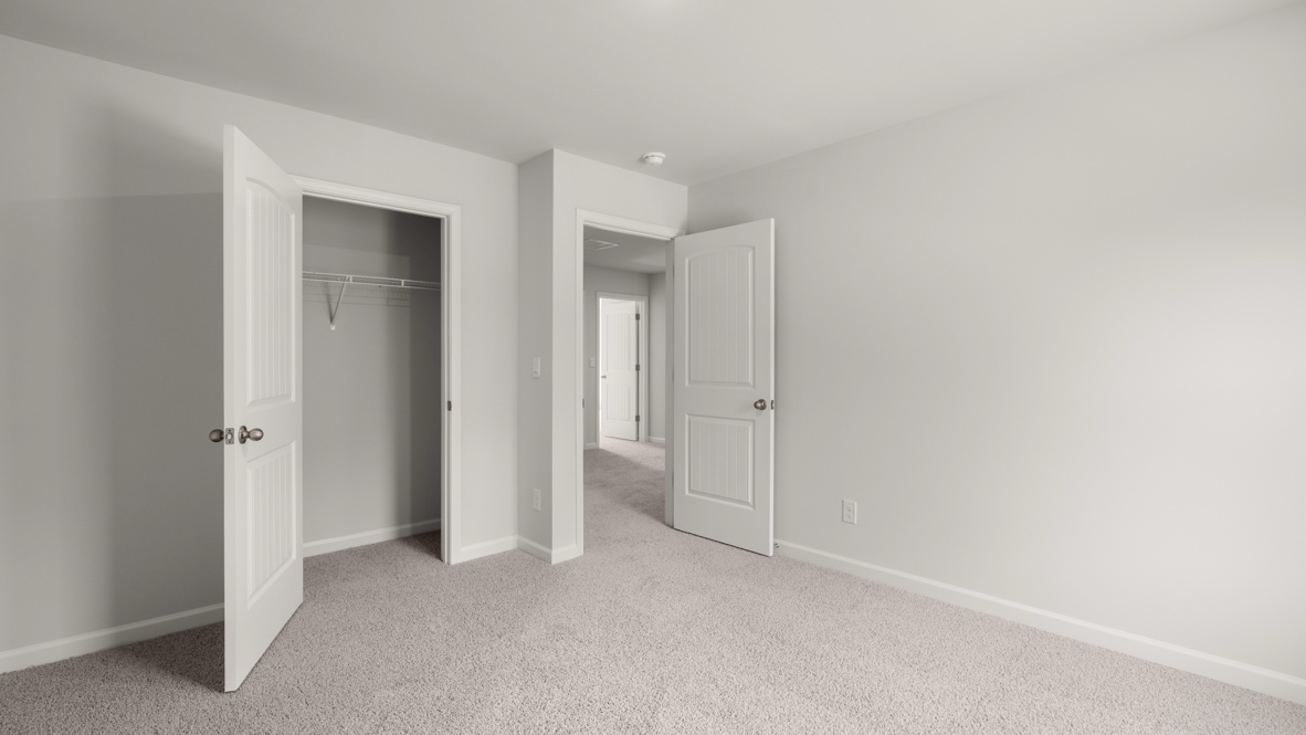 Interior bedroom with closet
