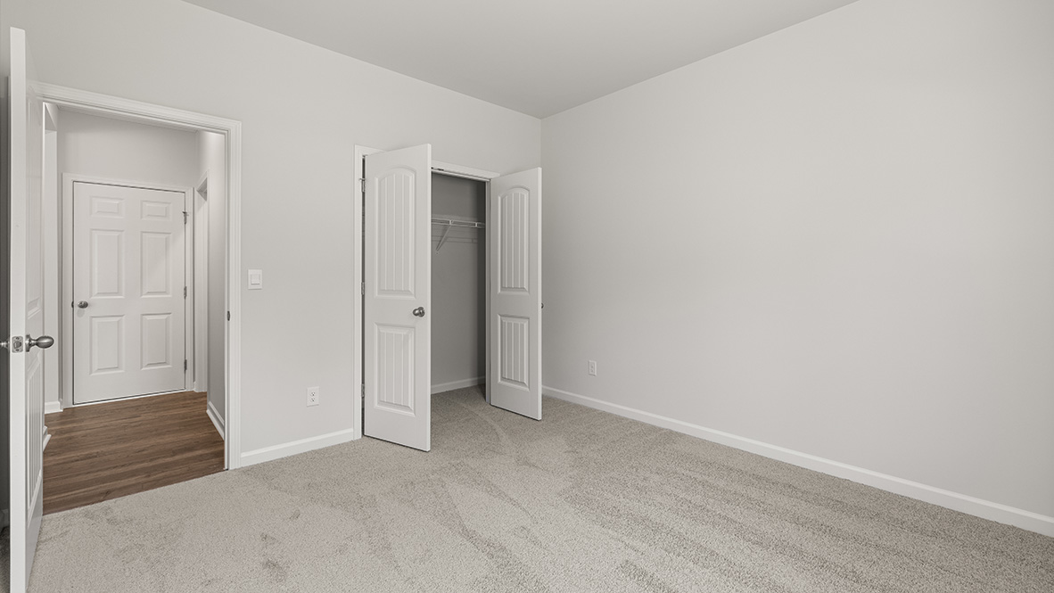 Interior bedroom with closet