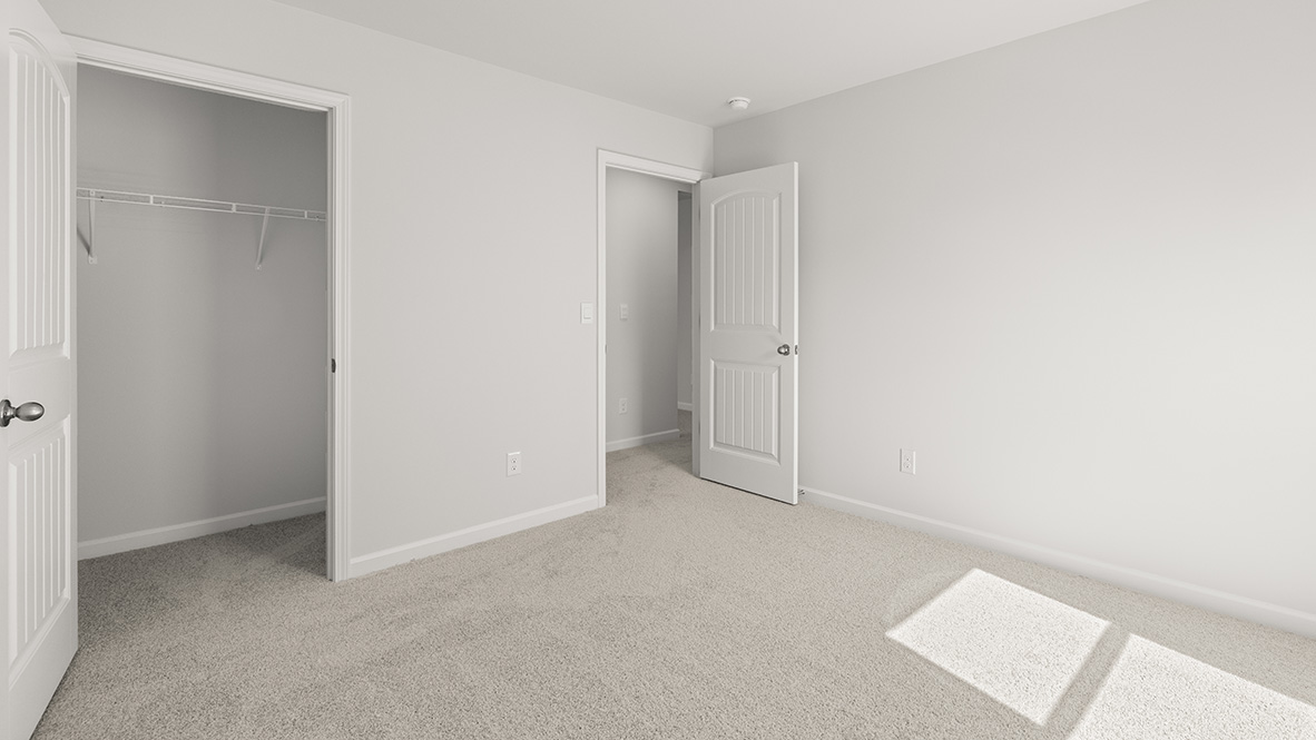 Interior bedroom with closet