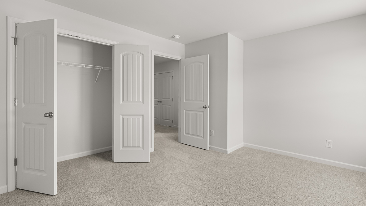 Interior bedroom with closet