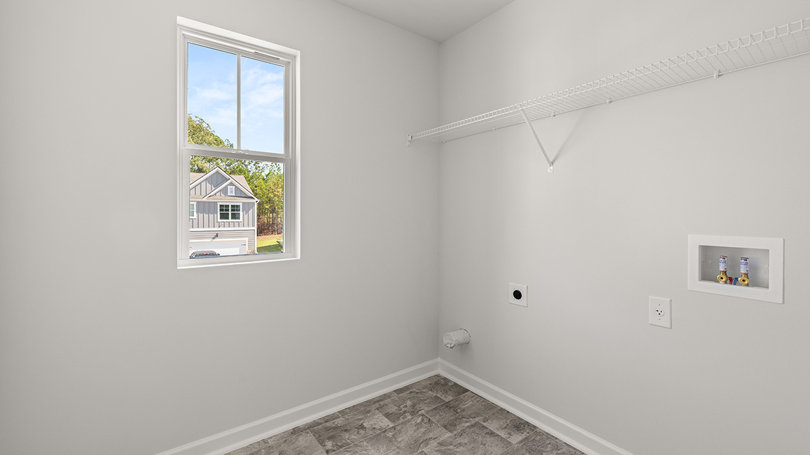 Interior laundry room