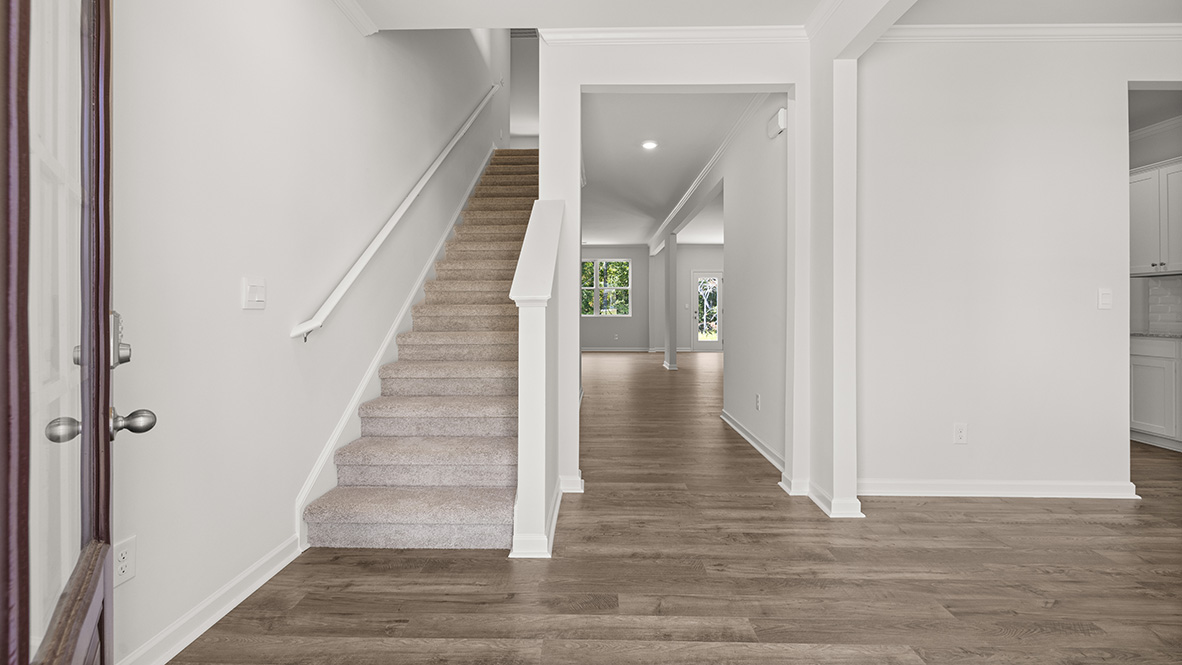 Interior entry-way leading to living area