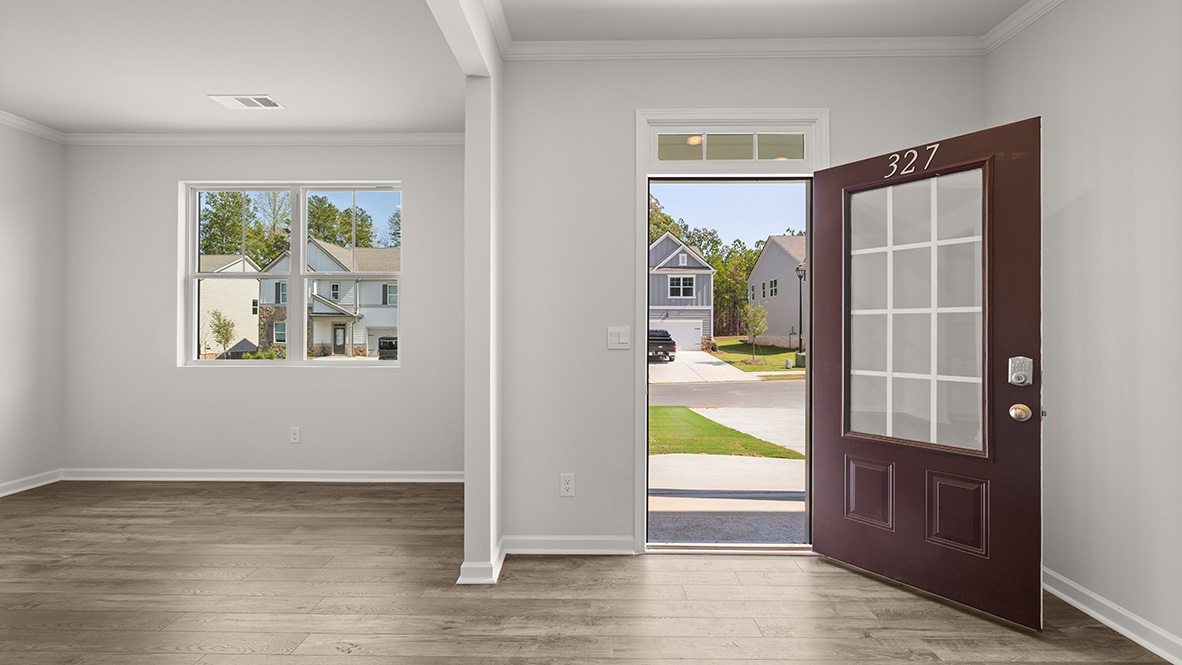 Interior entry-way next to flex room