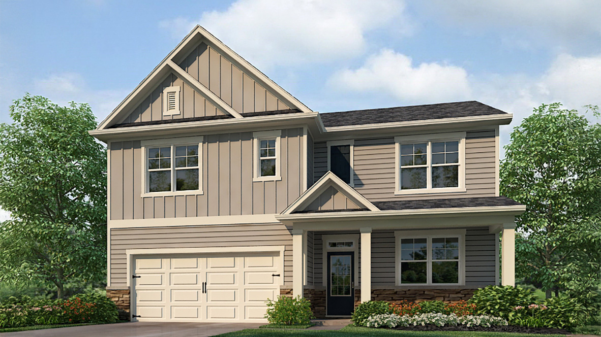 This home — photograph published by the builder