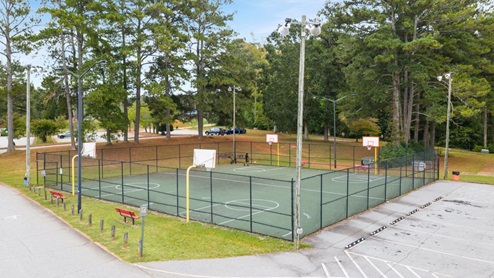 Community basketball court