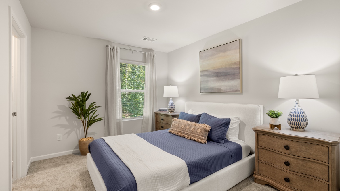Interior bedroom with window