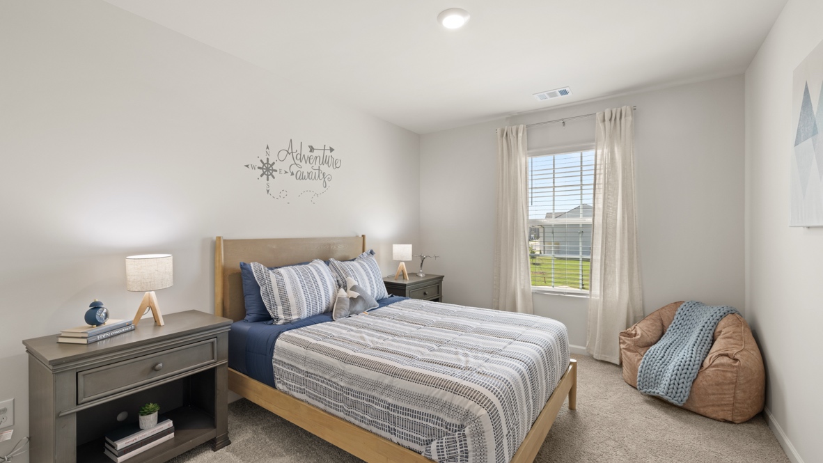 Interior bedroom with window