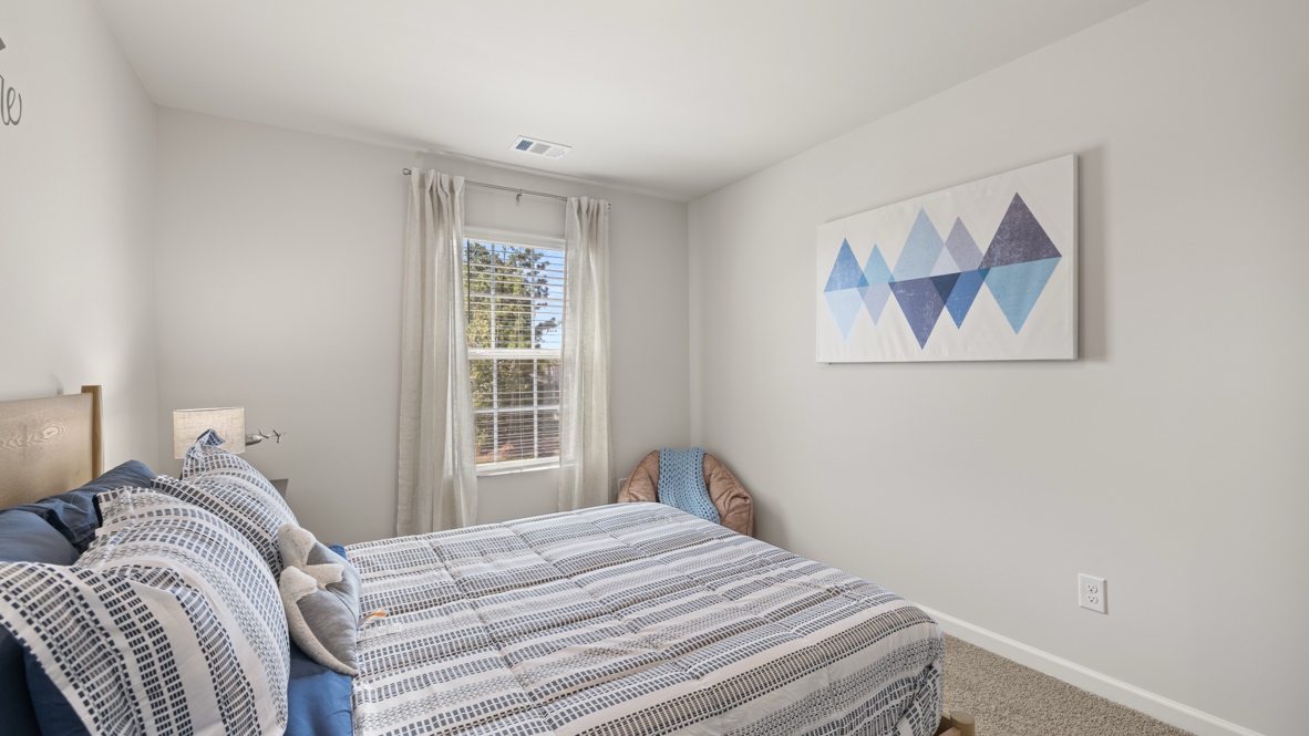 Interior bedroom with window