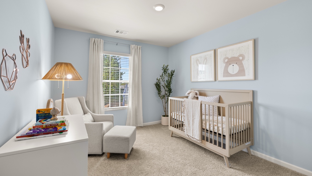 Interior bedroom with window