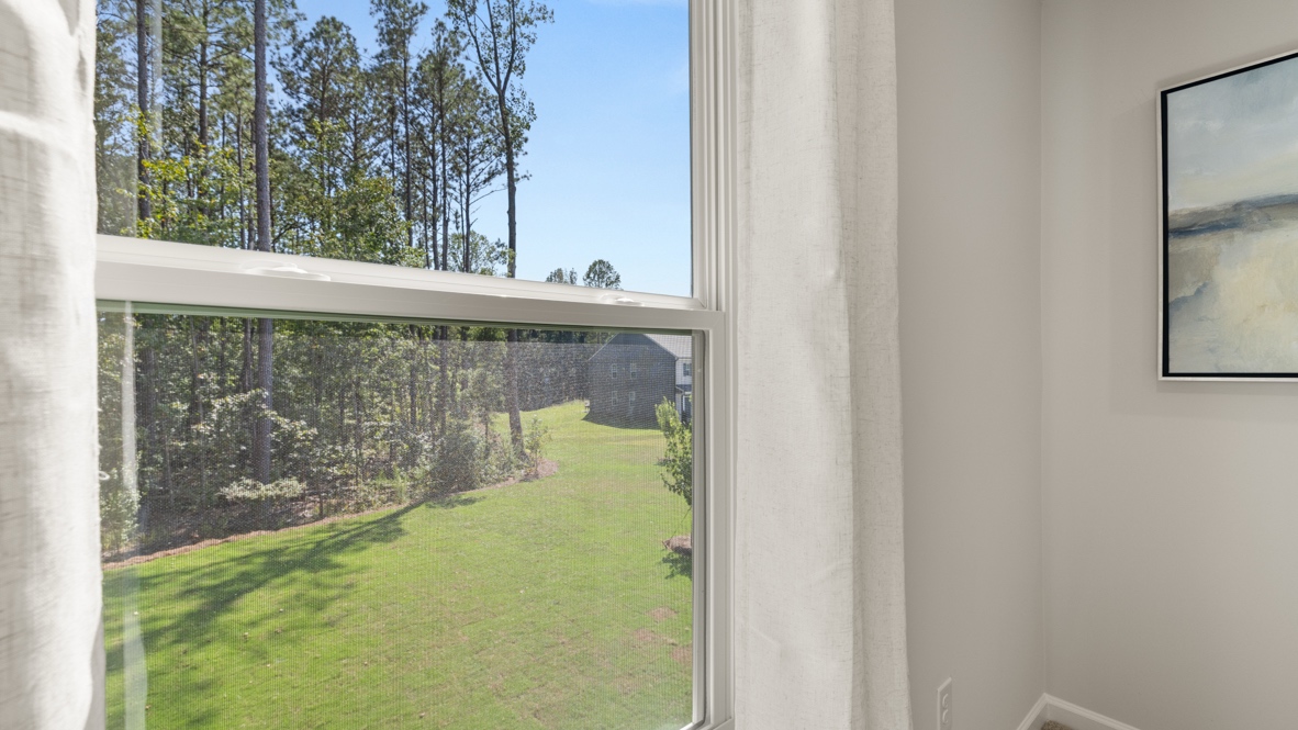 Interior bedroom with window